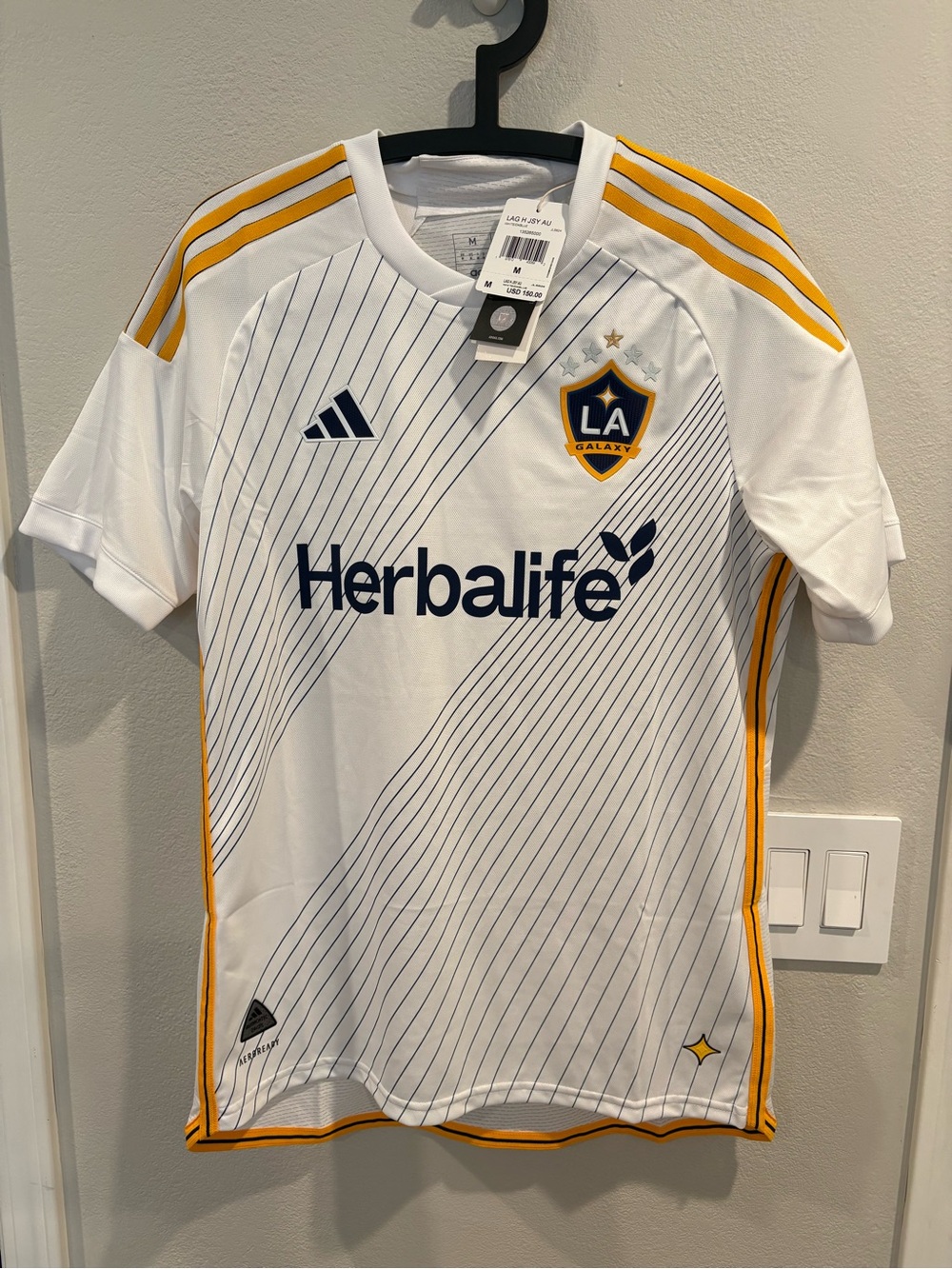 Adidas LA Galaxy 24/25 Home Jersey Men’s Sizes JL5824 Authentic NWT $150